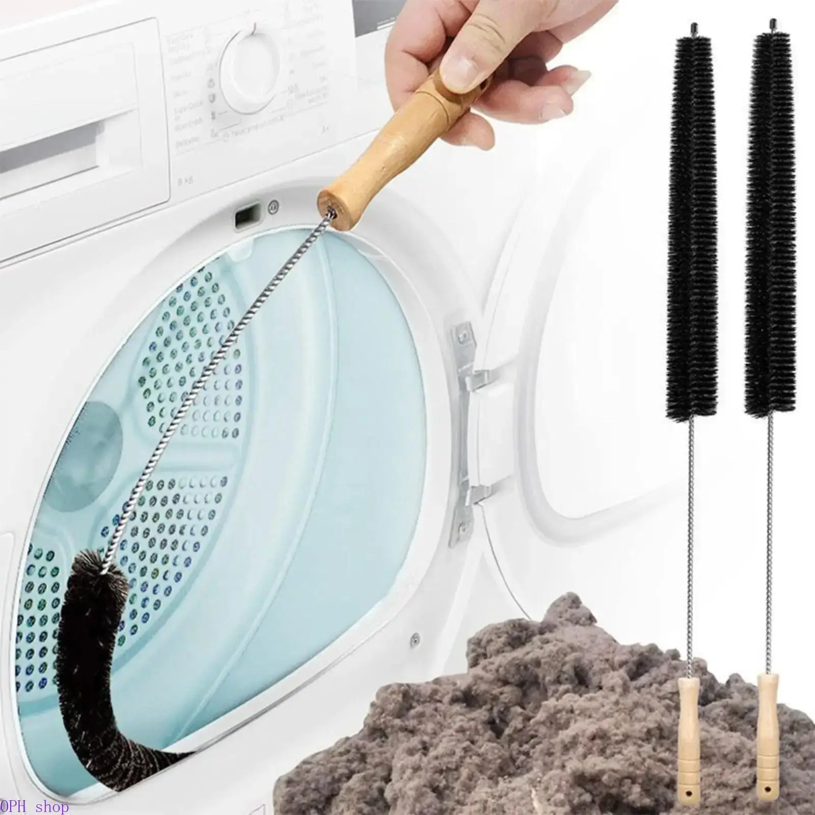 Long Handle Soft Bristle Washing Machine Cleaning Brush Deep Clean Inner Tub Wall Extended Pipe Gap Household Appliance Maintenance Tool