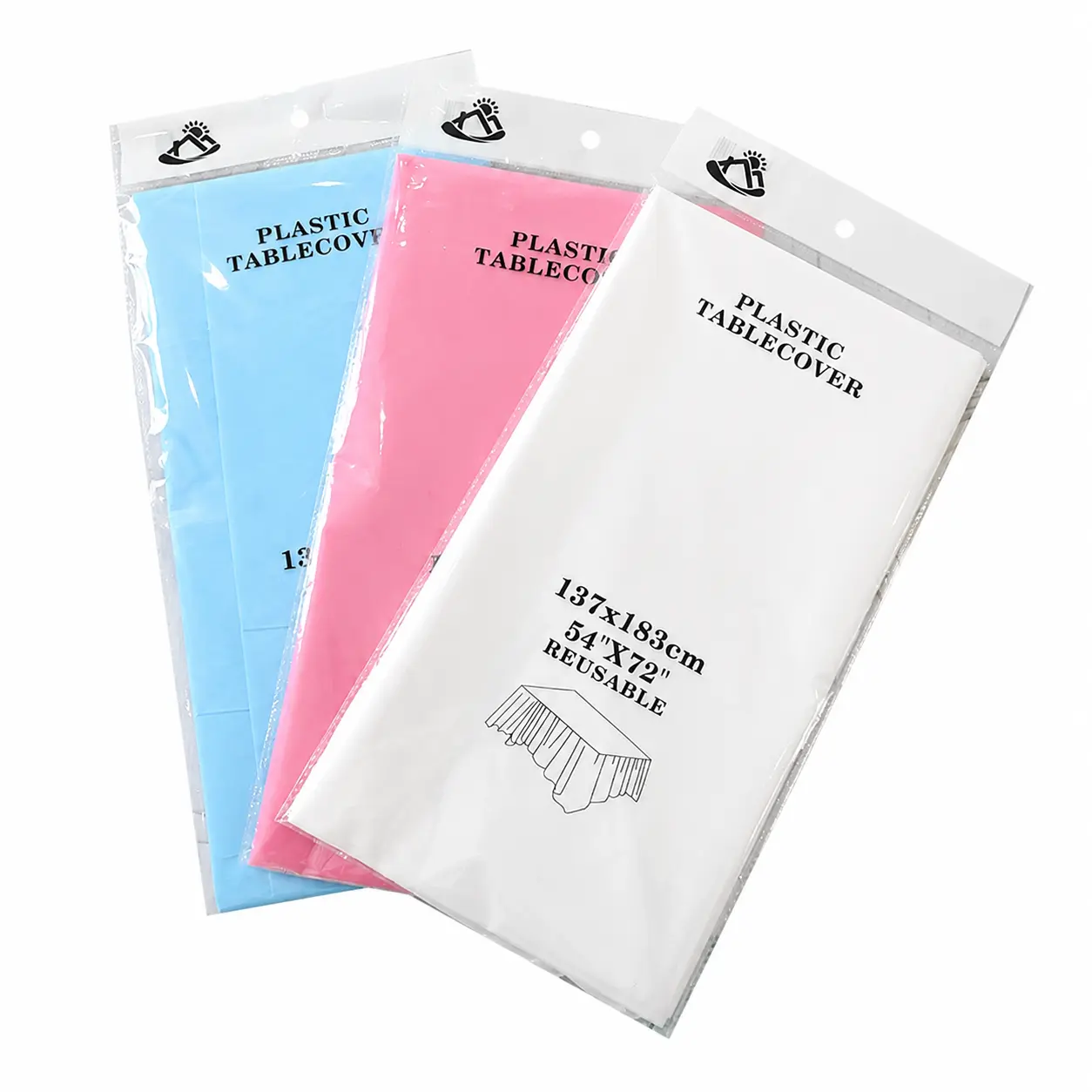 Premium Disposable Rectangular Tablecloth – Waterproof & Oil-Resistant Plastic Sheet for Birthday Parties, Dessert Tables, and Everyday Use – Solid Color Plain Design, Tear-Resistant, Easy-Clean Surface, Ideal for Indoor and Outdoor Events
