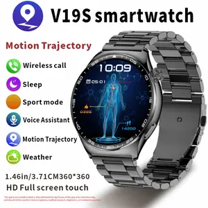 A high-end sports smartwatch with over 100 sports modes, a metal body, and a selection of 100 watch faces. It supports wireless calling, SMS reminders, multiple menu modes, voice assistants, magnetic charging, and is an ideal gift for men and women.