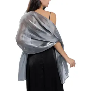 Elegant Sheer Chiffon Shawl and Wraps for women, Evening Dress Cover Up for Formal Events and Wedding