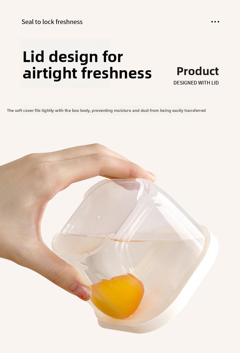 FaSoLa Refrigerator Storage Box for Scallions, Green Onions, and Coriander, Specialized Fresh-Keeping Box, Kitchen Food-Grade Sealed Box for Scallions, Ginger, and Garlic