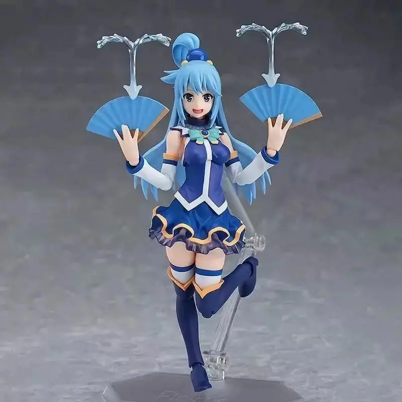 #399 KonoSuba Aqua Anime PVC Figure Cute Goddess Collectible Model Desktop Car Ornament Home Decor Birthday Holiday Gift