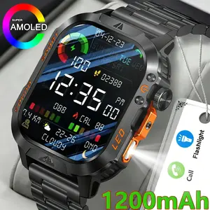 2026 New Men's Smart Watch, Bluetooth-compatible Call, 1200mah Battery, 100 Days Standby, 2.01 Inch Screen, IP68 Waterproof, Motion Tracker