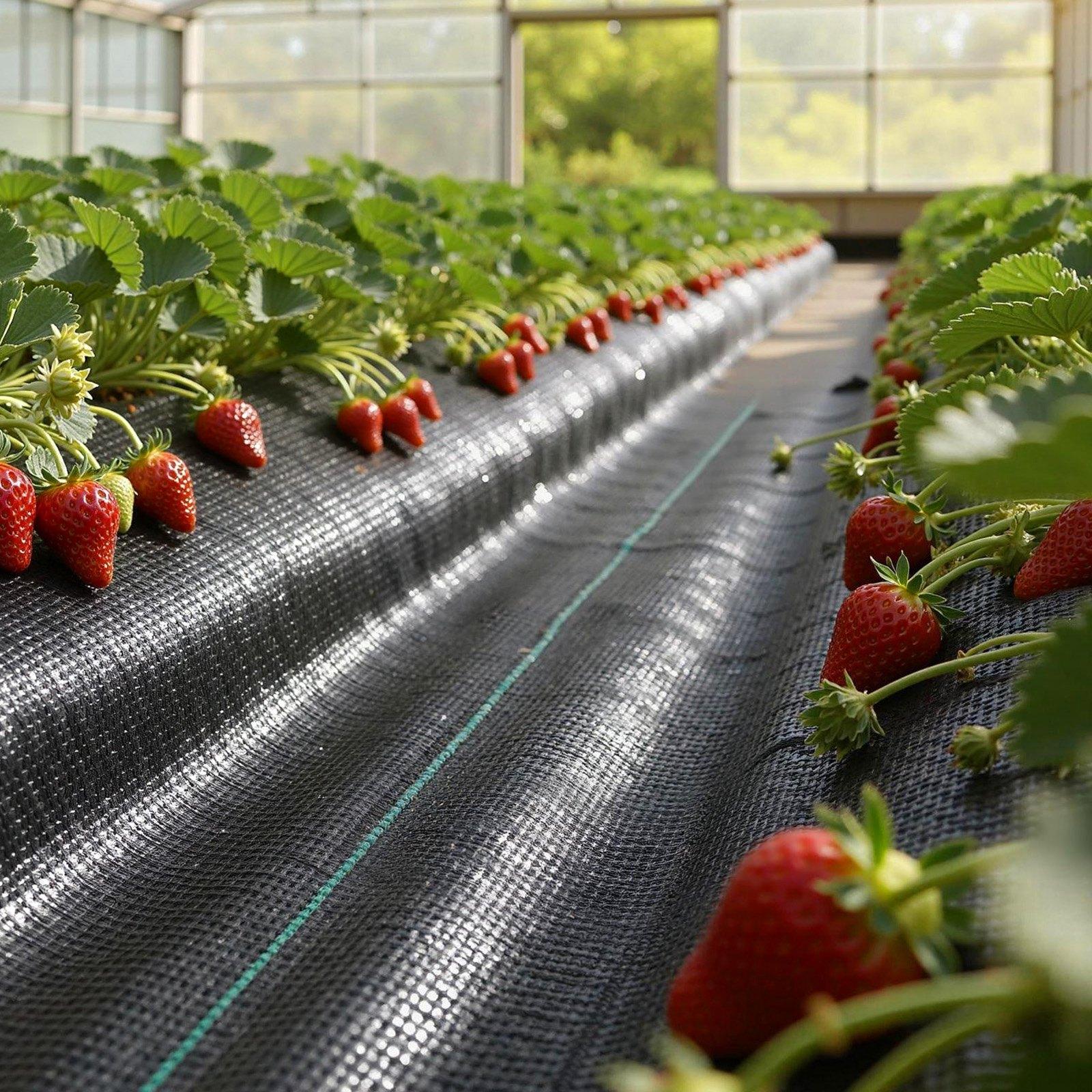 VEVOR Weed Barrier Fabric Heavy Duty, 1.3x100FT 3.2oz Landscape Fabric, Woven Weed Blocker Fabrics, Garden Fabrics Weeds Barrier, Weeds Control Ground Cover, Geotextile Webbing, Gardening Mat, Black