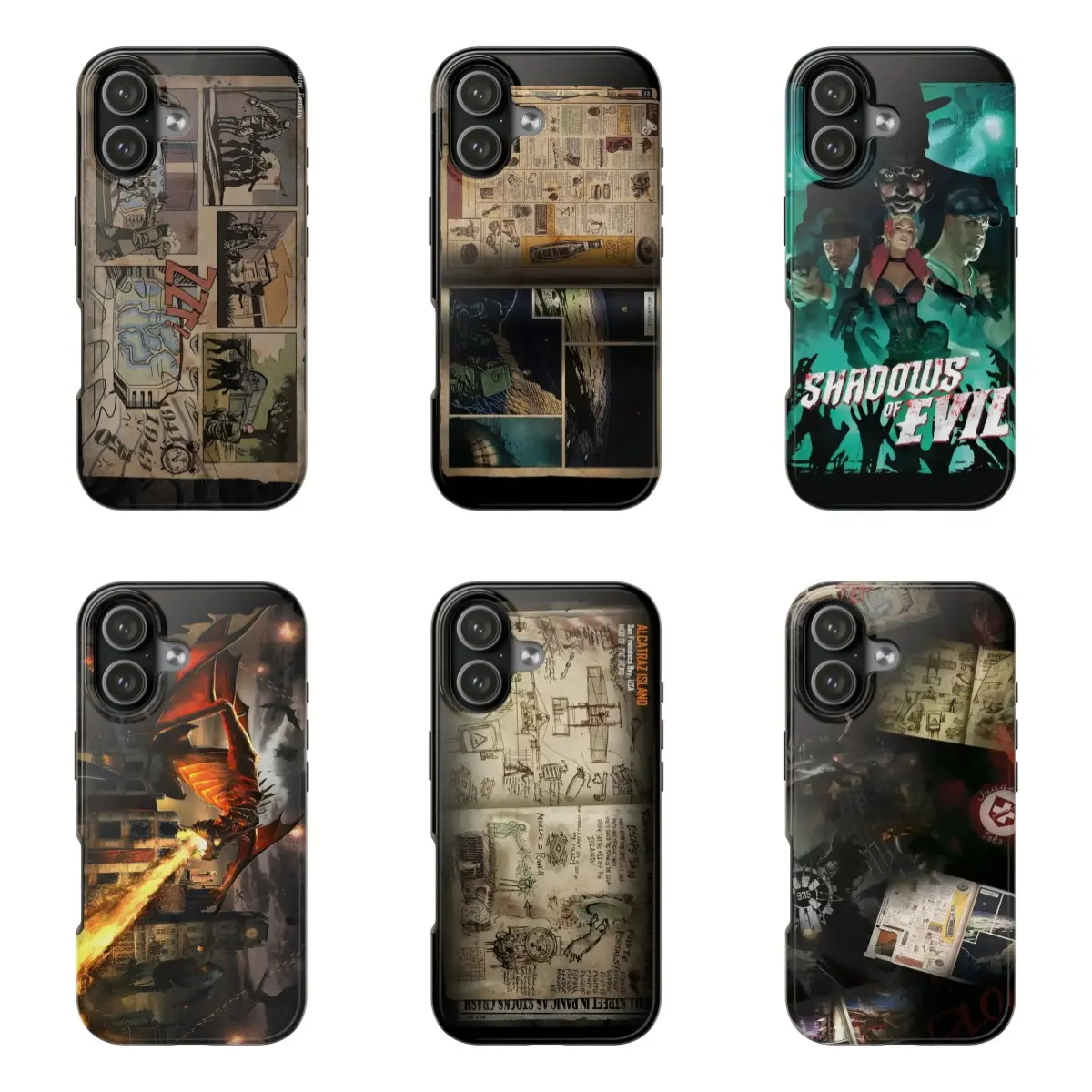 Custom Call of Duty Zombies Phone Case,for iPhone 16 15 14 13 12 11 17Pro Max,for Samsung S25 S24 S23 S22 Ultra,Gifts For Fans, Phone Accessories