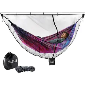 XL Hammock Net – 12ft Net for Hammocks, Lightweight Portable Hammock Netting, Fast and Easy Set Up, Fits All Camping Hammocks