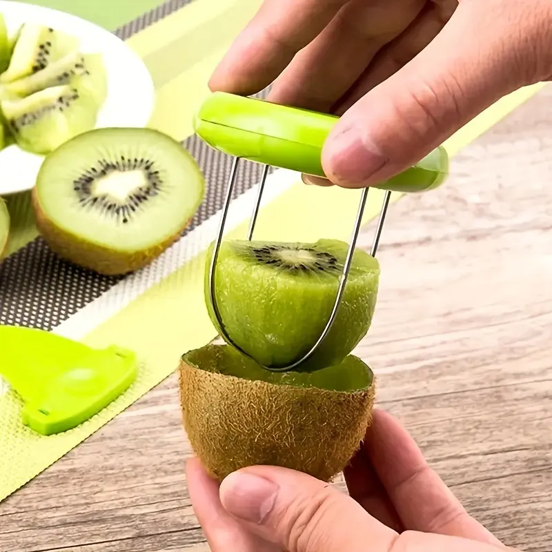 Fruit Kiwi Cutter Peeler Slicer Kitchen Gadgets Tools Kiwi Peeling Tools for Pitaya Slicer Kitchen Tools