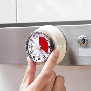 Mini Vintage Kitchen Timer, Digital Timer, 60-Minute Magnetic Mechanical Kitchen Timer, Countdown Timer, Battery-Free, Digital Desktop Timer, Ideal for Cooking, Work, and Study, Kitchen Timer.