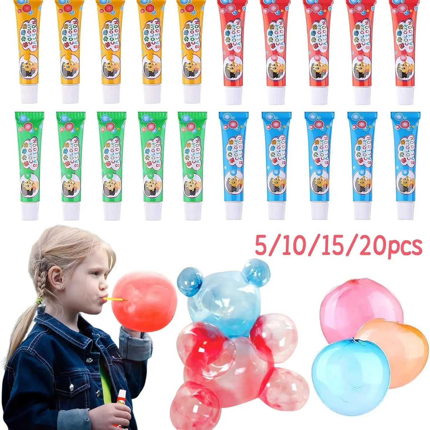 5/10/15/20 sets of cartoon bubble gum toys, lafufu, cartoon outdoor toy creative bubble blowing machine, foam festival party gifts,sticky texture, sock fillers,gift party discounts,sensory gel items, candy bag filling prizes, birthdays