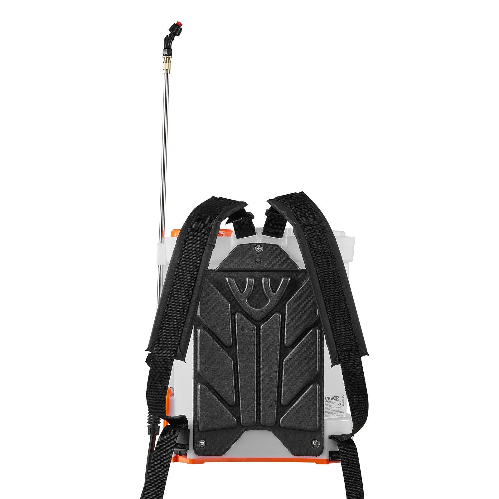 VEVOR Battery Powered Backpack Sprayer, 3.2 Gal Powerful Electric Backpack Sprayer, 2 Retractable Wands & 5 Nozzles, Adjustable 0-90 PSI, 2 Hour Runtime, Portable Weed Sprayers for Yard Garden Lawn