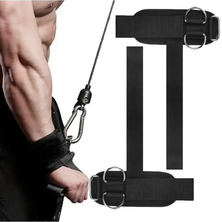 New Adjustable Lifting Wrist Straps with D-Ring, Non-Slip Wrist Support Workout Wristbands for Men and Women, Fitness Exercise Accessories