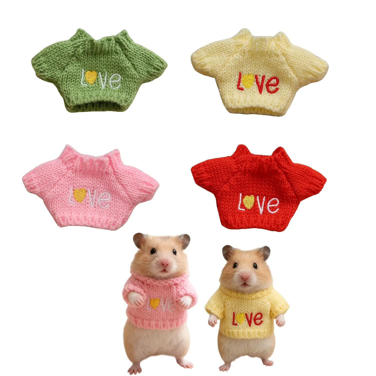 1pc Hamster Pet Sweater Clothing, Mini Winter Warm And Soft Clothing, Very Suitable for Hamsters, Guinea Pigs, And Small Pets, Comfortable Pet Clothing, Various Occasions, Activities/Festival Decorations