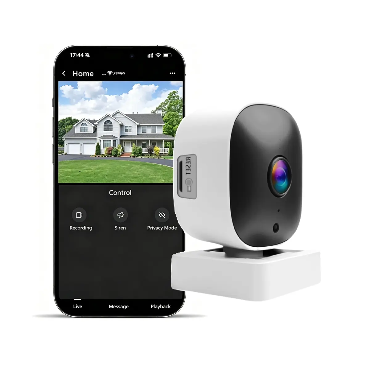 Window Cam , Surveillance and Security Camera, Easy Installation, 2.4GHz WiFi Connection, Motion Detection, Real-Time Alerts, 24/7 Recording, Infrared Night Vision, Cloud & SD Card Storage, Window Camera for Home Security