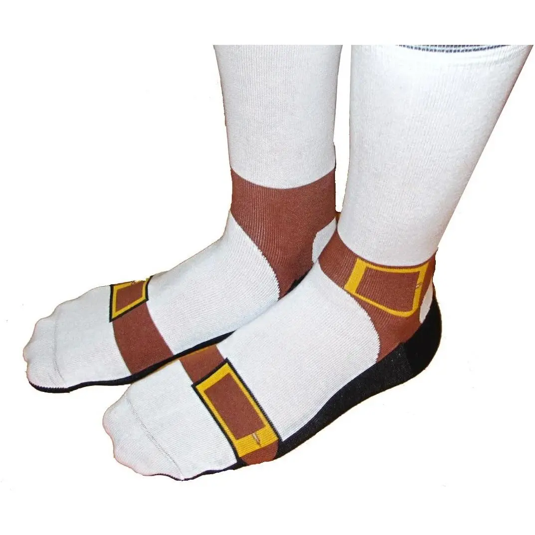 Sandal Socks - Fun Fashion Faux Pas Socks for Men and Women - Hilarious  Idea