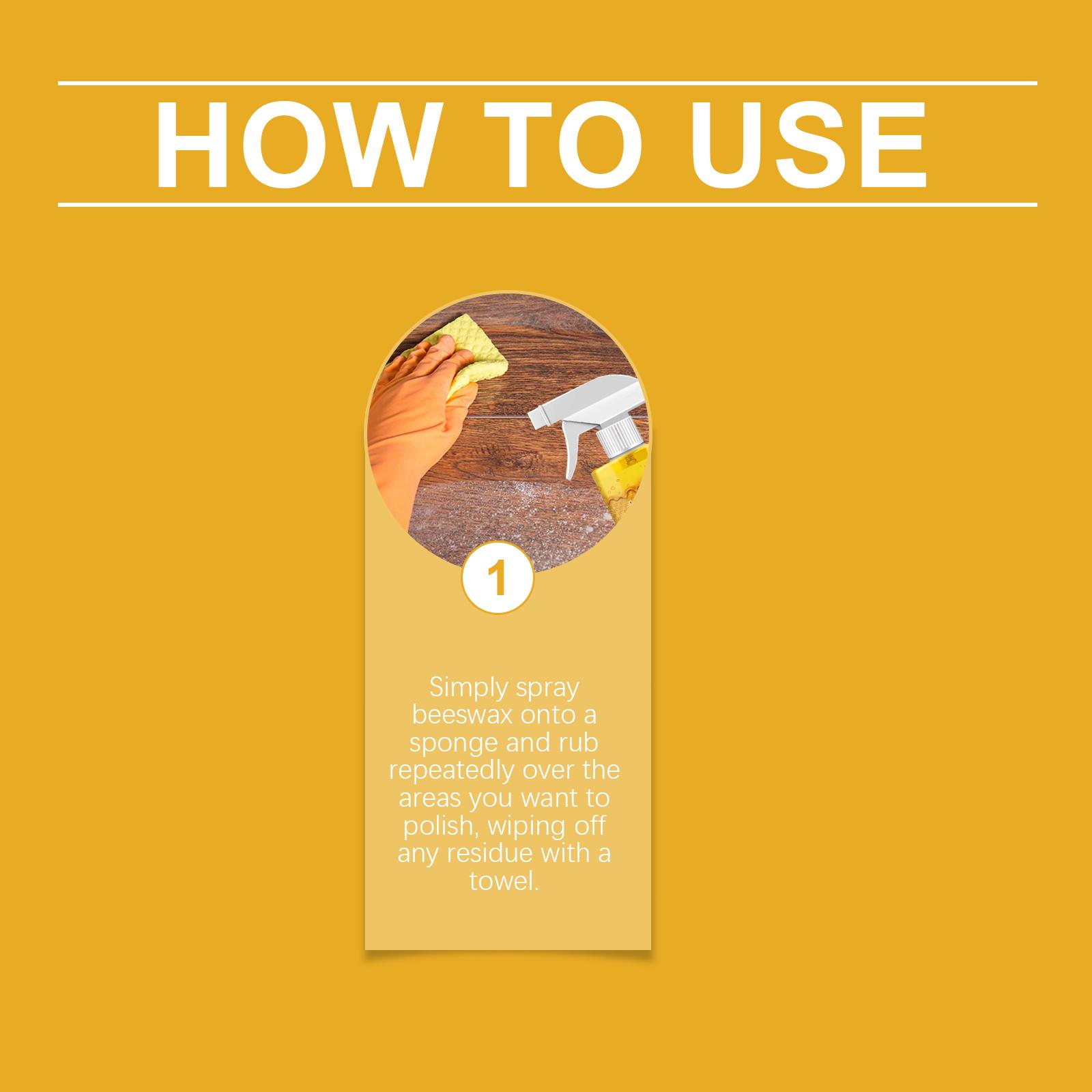 Wood Polishing Beeswax Spray - Furniture Care, Polishing, Color Protection, Nourishing, Anti-Cracking Wood Spray