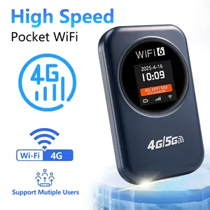 2026 4G/5G LTE 300Mbps Pocket WiFi Router with SIM Card Slot (SIM Not Included) High Speed Low Latency Secure Stable Multi-Device Connectivity Portable Wifi Hotspot For Travel Europe-Use Only for Camping & Business Trips