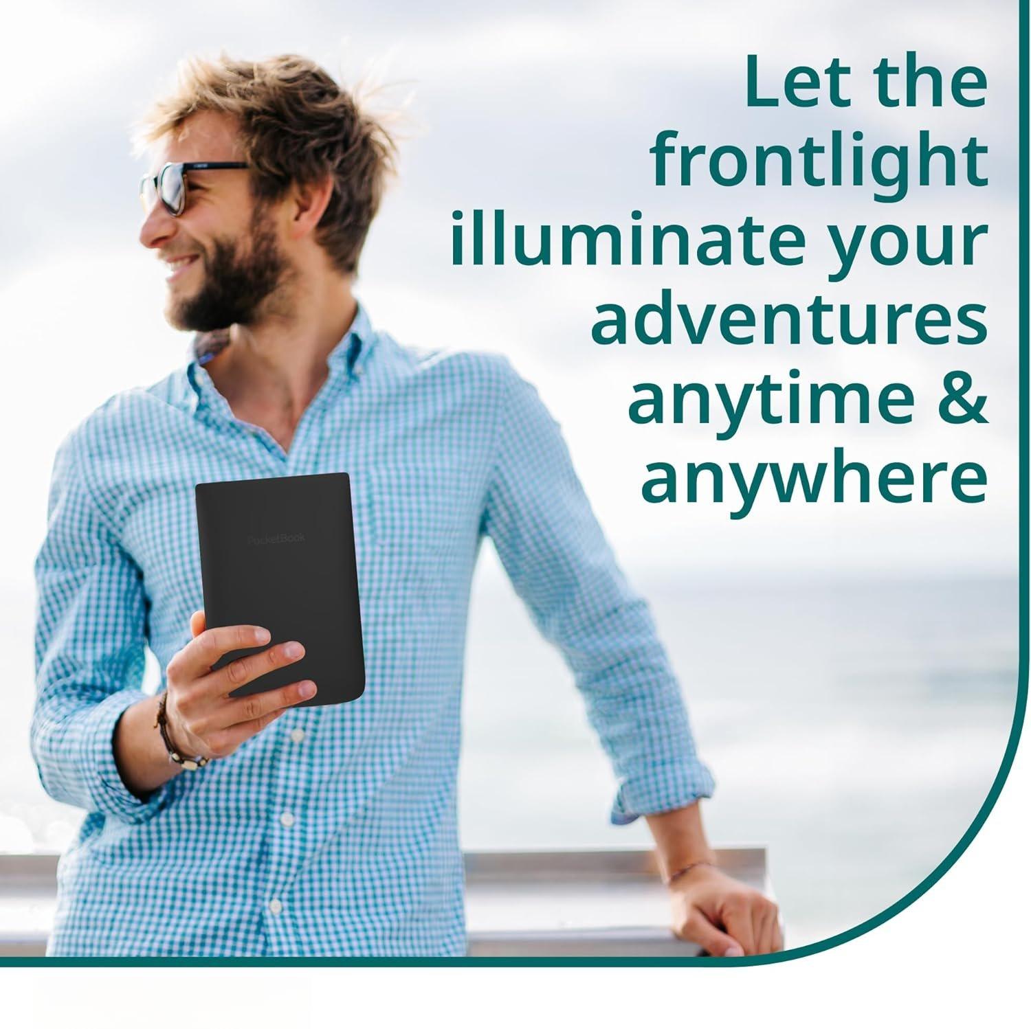 Basic Lux 4 E-Book Reader | 6 Glare-Free & Eye-Friendly E-Ink Technology | Compact & Lightweight E-Reader | Frontlight | Touchscreen |  | Dictionaries | -SD Slot