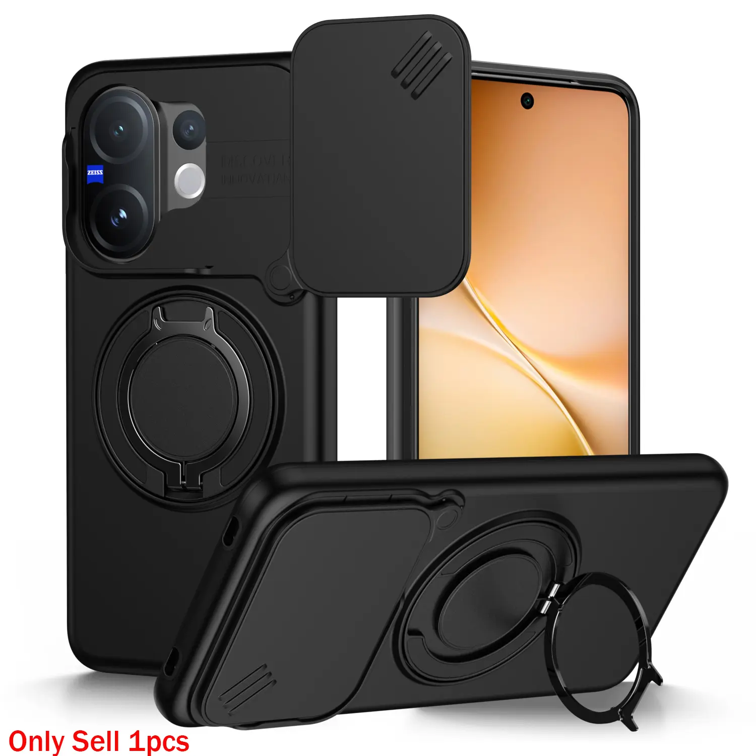 Case for Vivo V60/T4 PRO Full Body Protection, Shockproof, Durable, Dust-Proof, Scratch-Resistant, Magnetic Ring Stand, Dual Layer Anti-Drop for Vivo V60/T4 PRO Case