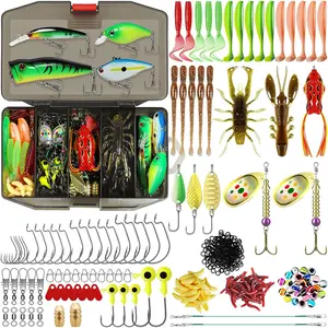 Widely Used Fishing Lures & Tackle Kit Worth Every Penny, Selected Fishing Kit  Freshwater Saltwater, Economic/Giftable/Premium Fishing Gear Set Available, Starter Accessories  Family