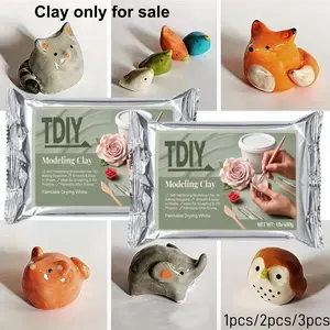 Flexible Self-Hardening Clay, Modeling Clay, Hot Handmade Material, Ideal for Fine Sculpting and DIY Miniature Model Making