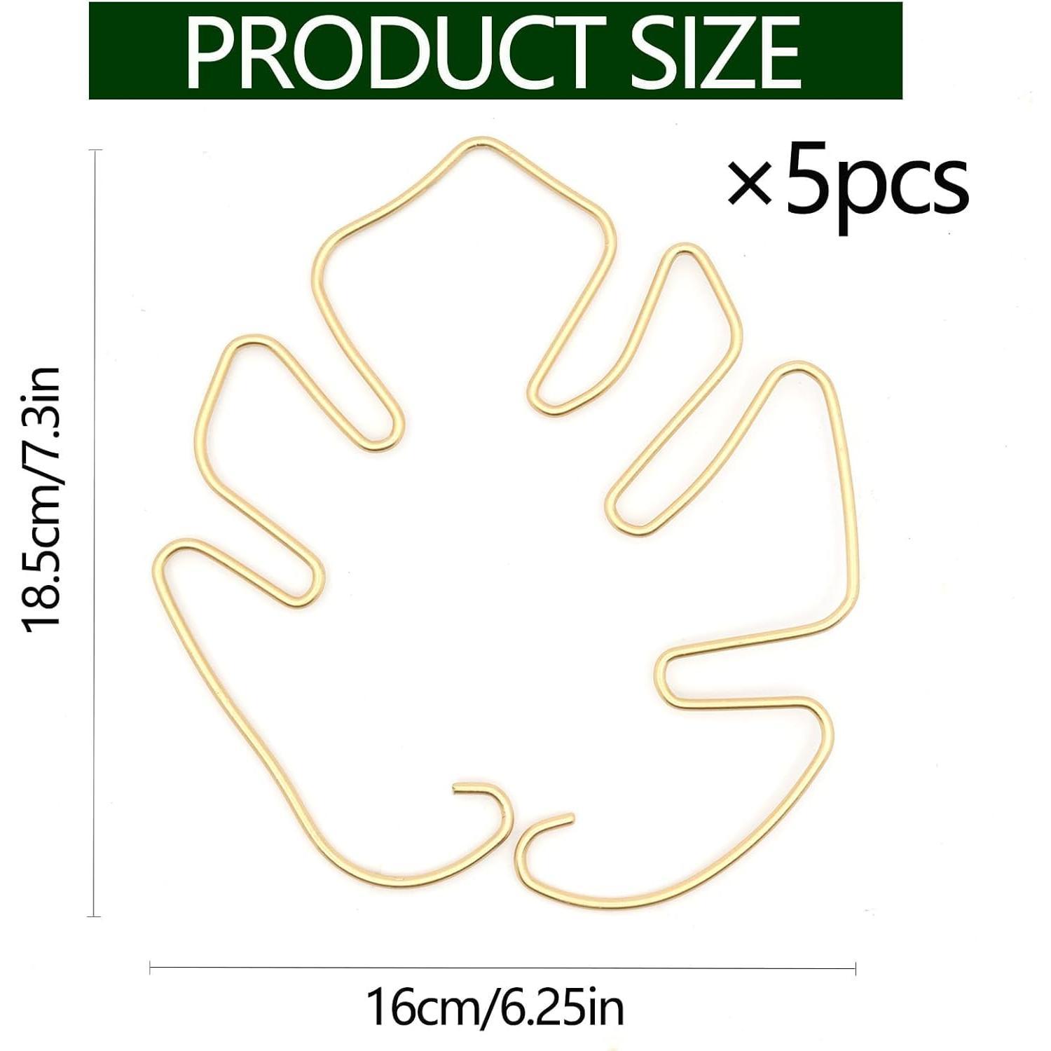 Monstera Stem Support - 5- Durable  Support System for Monstera & Turtle Shell  - -Quality Leaf Clamps -Easy-to-Use Indoor Garden Stabilizers for  Growth