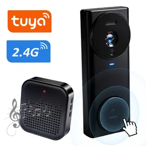 Tuya Wireless Doorbell Camera,110° Ultra Wide Viewing Angle,Two‑Way Audio & Long Battery Life,2.4G WiFi Supported,Smart Wireless Doorbell,HD Video Doorbell,Security Doorbell,Fathers Day Gifts