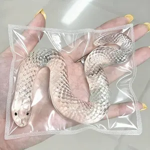 Realistic Snake Stress Relief Toy, Transparent Flexible Snake, Prank & Release Pressure, Perfect Holiday Gift, Fun Bending Snake Plaything