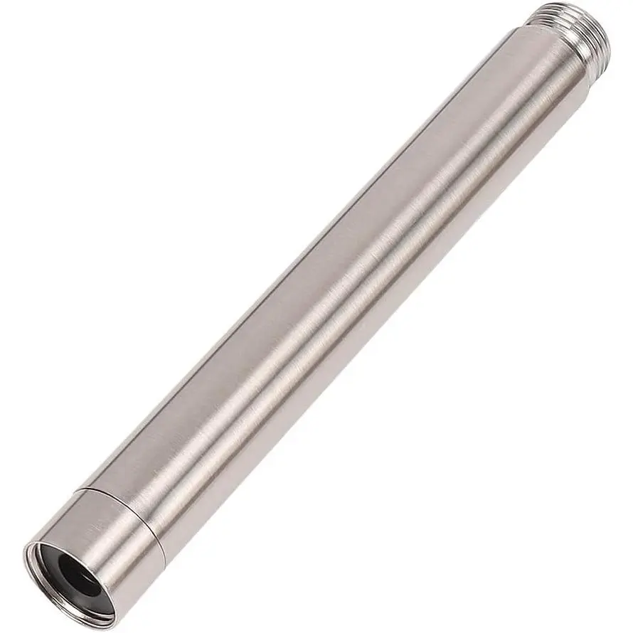 Shower  Extension Arm, Shower Extender Water Outlet- Lowers Existing, Shower Pipe Extension for Bathroom, Made of Solid Metal Stainless Steel(6 Inch, Brushed Nickel)