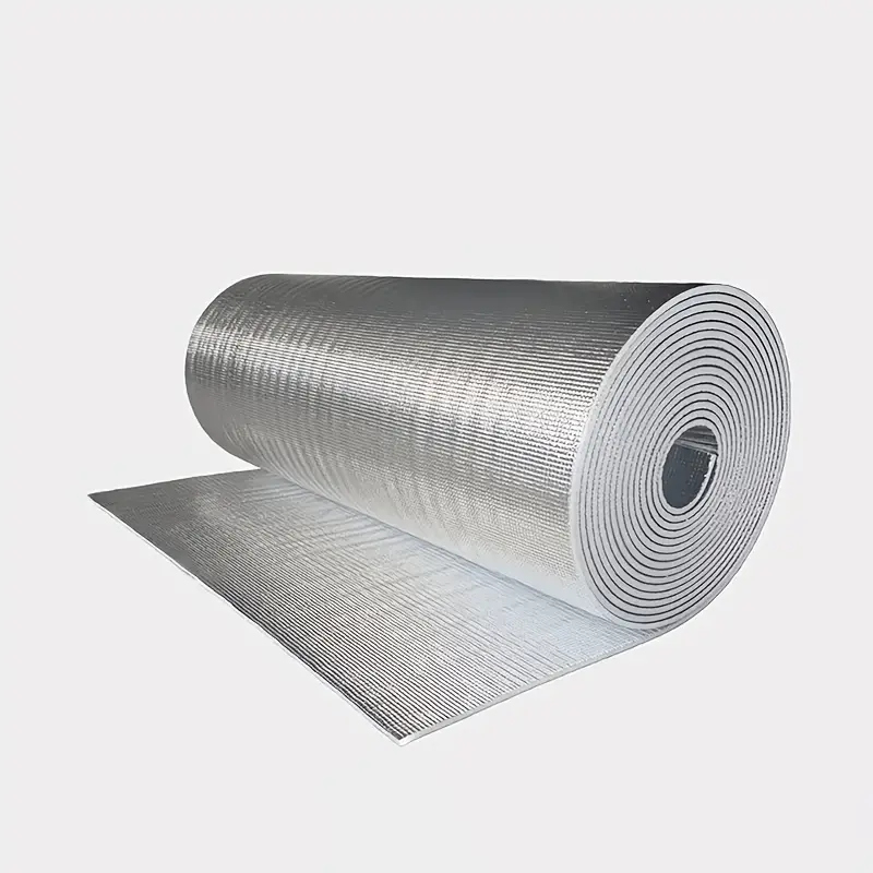 Double Reflective Insulation Roll, Foam Core Radiant Barrier, Double-Sided Aluminum Foil EPE Foam Shield, Puncture-Resistant Strong & Lightweight, Reflects Over 95% of Heat, for Windows & Garage Doors, Easy Installation, Thermal