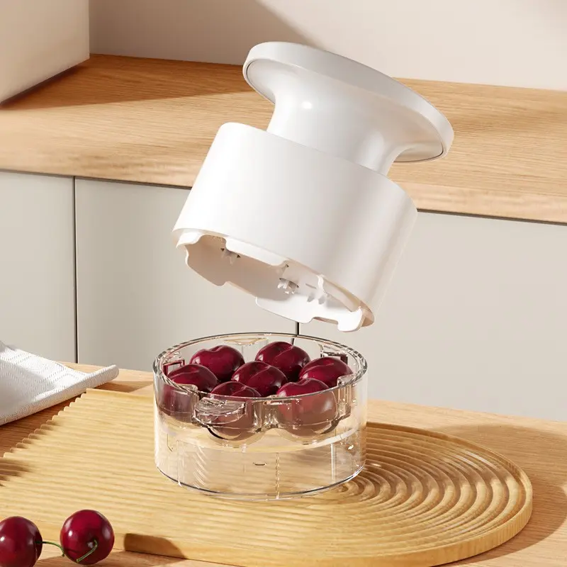 Seven-Hole Cherry Pitter, Quick and Easy Fruit Cherry Seed Remover, Kitchen Tool for Baking, Efficiently Removes Seeds Without Messing Hands