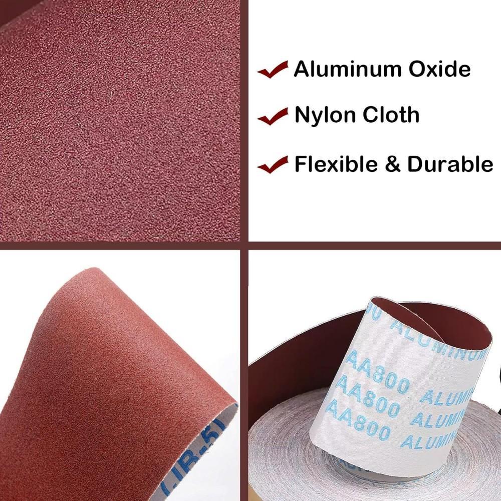 Emery Cloth Roll, 6 Grits Assorted Sand Paper, Abrasive Sandpaper Rolls, Emery Cloth for Metal, Sandpaper for Wood