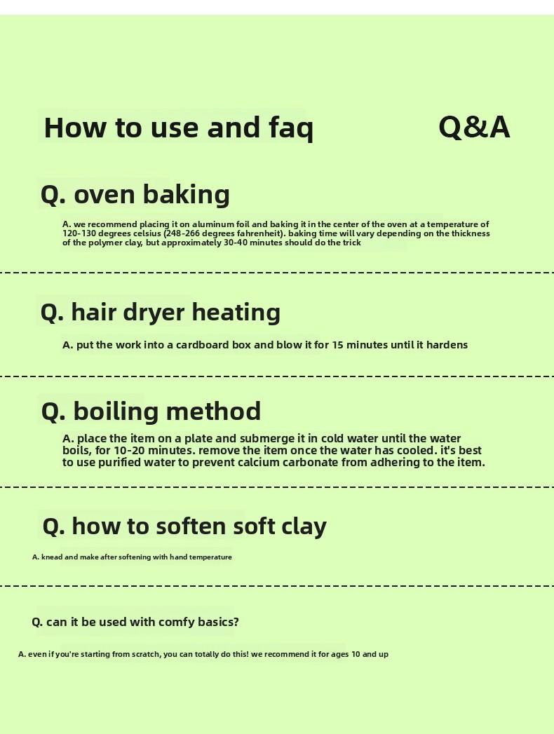 24-Color Polymer Clay Set with Colored Handle Box, Oven-Bake Clay, and Tool Set