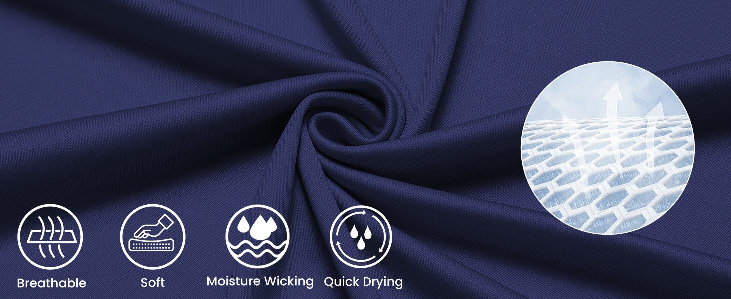 Men Polo Shirts Short Sleeve Quick Drying Athletic Collared Golf Shirts Moisture Wicking Tees