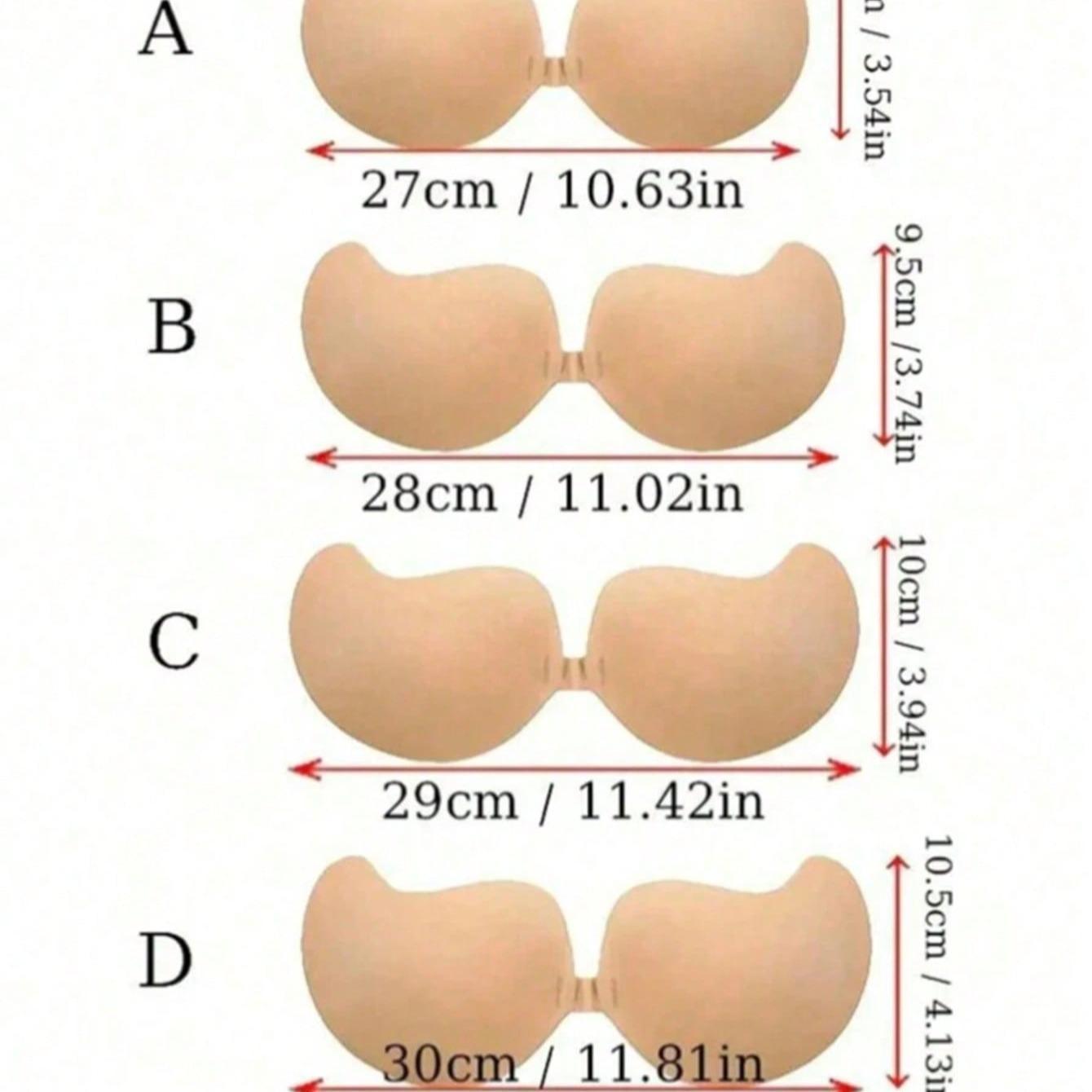 2 Pairs Women's Silicone Strapless Seamless Lift Sticky Nipple Covers, Reusable Adhesive Pasties for Comfort and Support, Smooth Womenswear