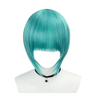 WHIMSICAL W Hair Miku Cosplay Wig Long Heat Resistant Synthetic Hair Clip Ponytails Wigs