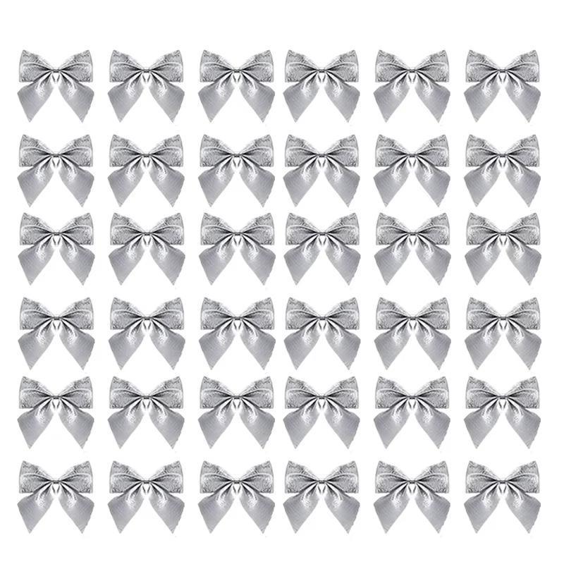 12/24/36pcs Small Christmas Bow Christmas Decoration 5.5cm For Home Gold Red Bowknot Xmas Tree Ornaments New Year 2026 Supplies