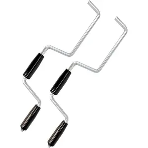 Heavy Duty Winch Strap Winder for Flatbed Trailer Solid Steel Winding Straps Roll-up Hand Roller Tie-Downs Winch Straps for Truck Trailer 2pcs