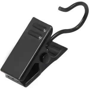 Small Curtain Clips for Hanging - 60 Pack Black Outdoor Light Clips Hooks for Christmas String Lights, Outside Hangers for Awning Patio Metal Proof, Drape Trackfidget toys