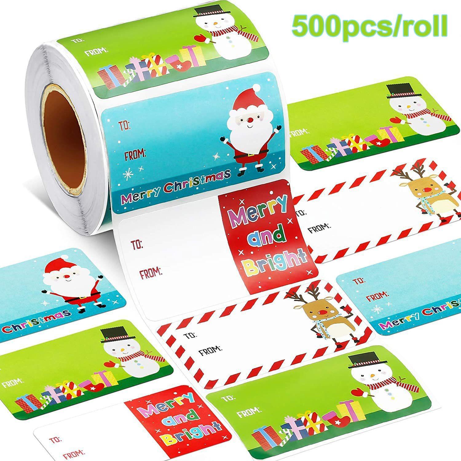 Cartoon Pattern Stickers, 500pcs/roll Gift Name Tag Sticker, Holiday Gift Decor Label Sticker, Home Decor Collection, School Supplies, Valentine's Day Gift, Sticky Labels Cartoon Pattern Stickers, 500pcs/roll Gift Name Tag Sticker, Holiday Gift Decor Label Sticker, Home Decor Collection, School Supplies, Valentine's Day Gift, Sticky Labels