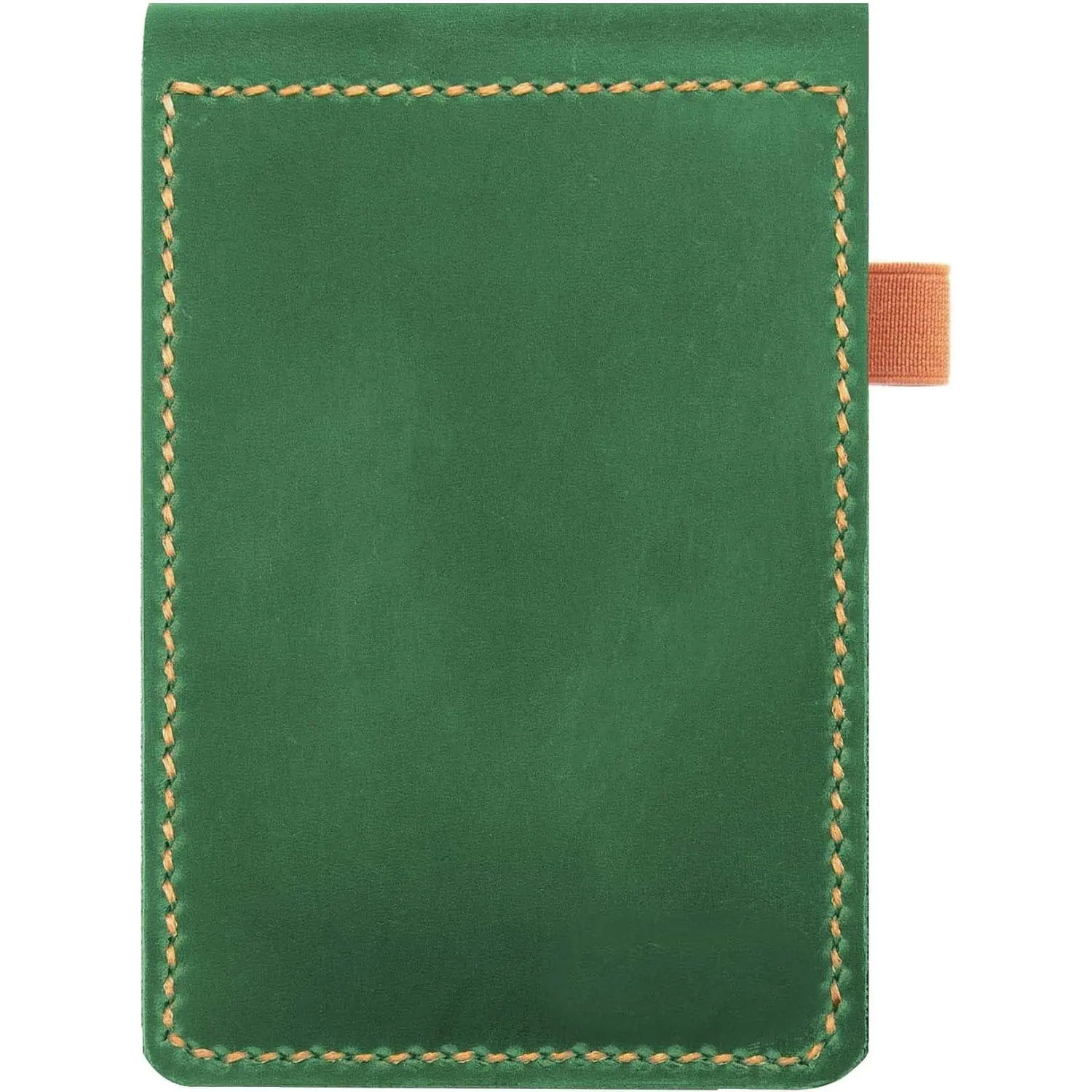Genuine Leather Cover for 3x5 in Mini Pocket Notebook, Customizable Top-Spiral Notebook Cover for Rite In The Rain (Dark Green)