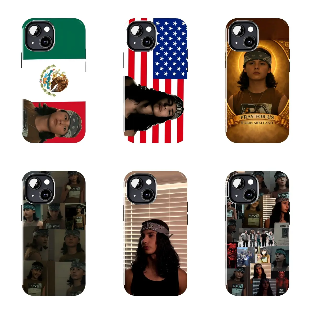 Robin Arellano Mexican Flag Phone Case Suitable for iPhone 17-11 Pro Max/Plus and  Samsung Galaxy S23-25