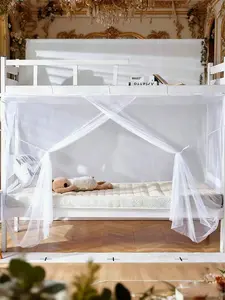 1pc Mosquito Net for Student Dorms, Upper and Lower Bunks, Encrypted 1m2 Single Bed, Home Use, Old Style New Design, No Installation Needed