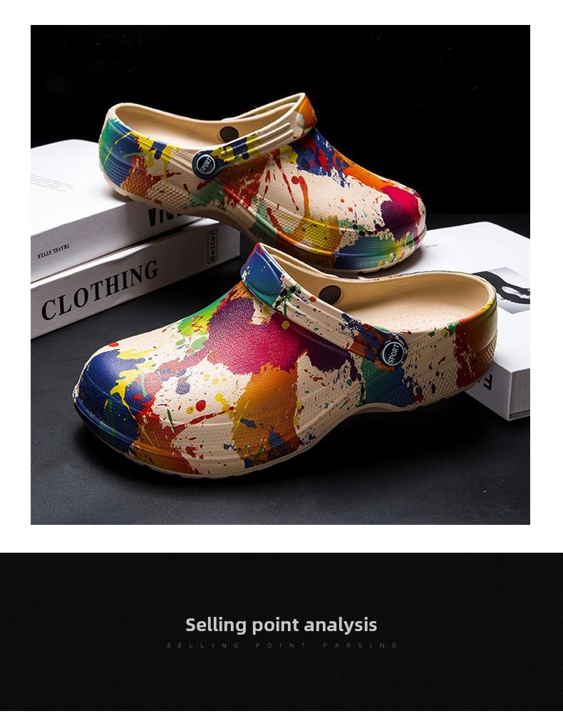 Clogs Women's Lightweight Soft-Soled Wear-Resistant Mules, Women Shoes