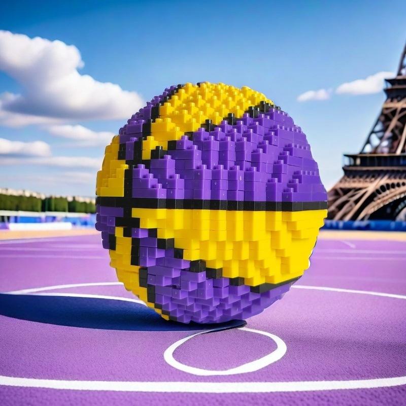 Popular football building blocks, freely assembled educational toys, micro-particle ornaments, export building blocks