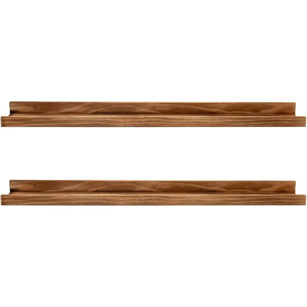 Rustic Wood Floating Shelves for Nursery Books Long Wall Bookshelf Photo Picture Ledge Shelf with Lip Wall Shelf for Kids Bedroom Bathroom Living Room Office Frames 36 Inches Set of 2