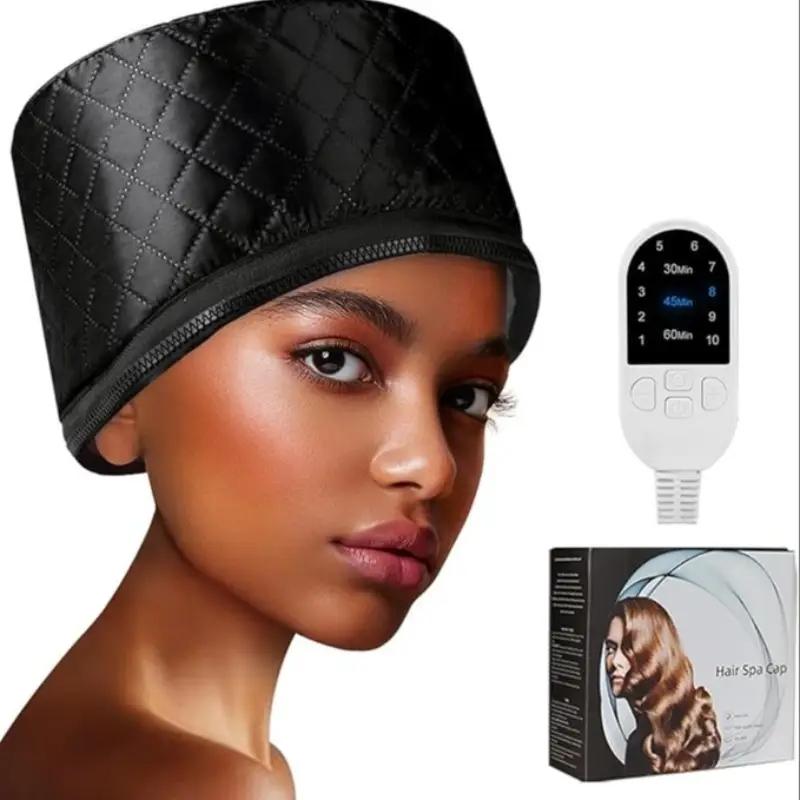 Hair Care Heating Cap, Adjustable-Temperature Steam Cap for Deep Conditioning Hair Treatment, Adjustable Hair Bonnet, Ideal Winter Gift for Girlfriend