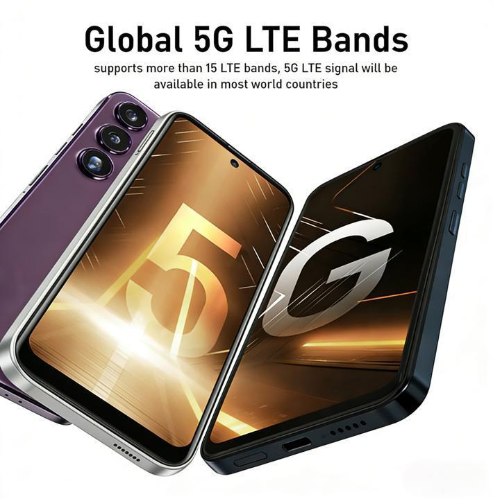 EET S25 Ultra Unlocked 5G Smartphone, 12GB+512GB, 6800mAh Battery, Fast Charging Capability, Android 14 System, 108MP+48MP Camera, Face & Fingerprint Unlock | Dual SIM | Autofocus | Built-in Pen |