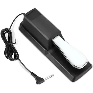 Sustain Pedal, Sustain Pedal for Keyboard ,  Piano Pedal for Keyboard with Polarity  for MIDI Keyboards, Digital Pianos, ,  and , 1/4'' Input Plug by
