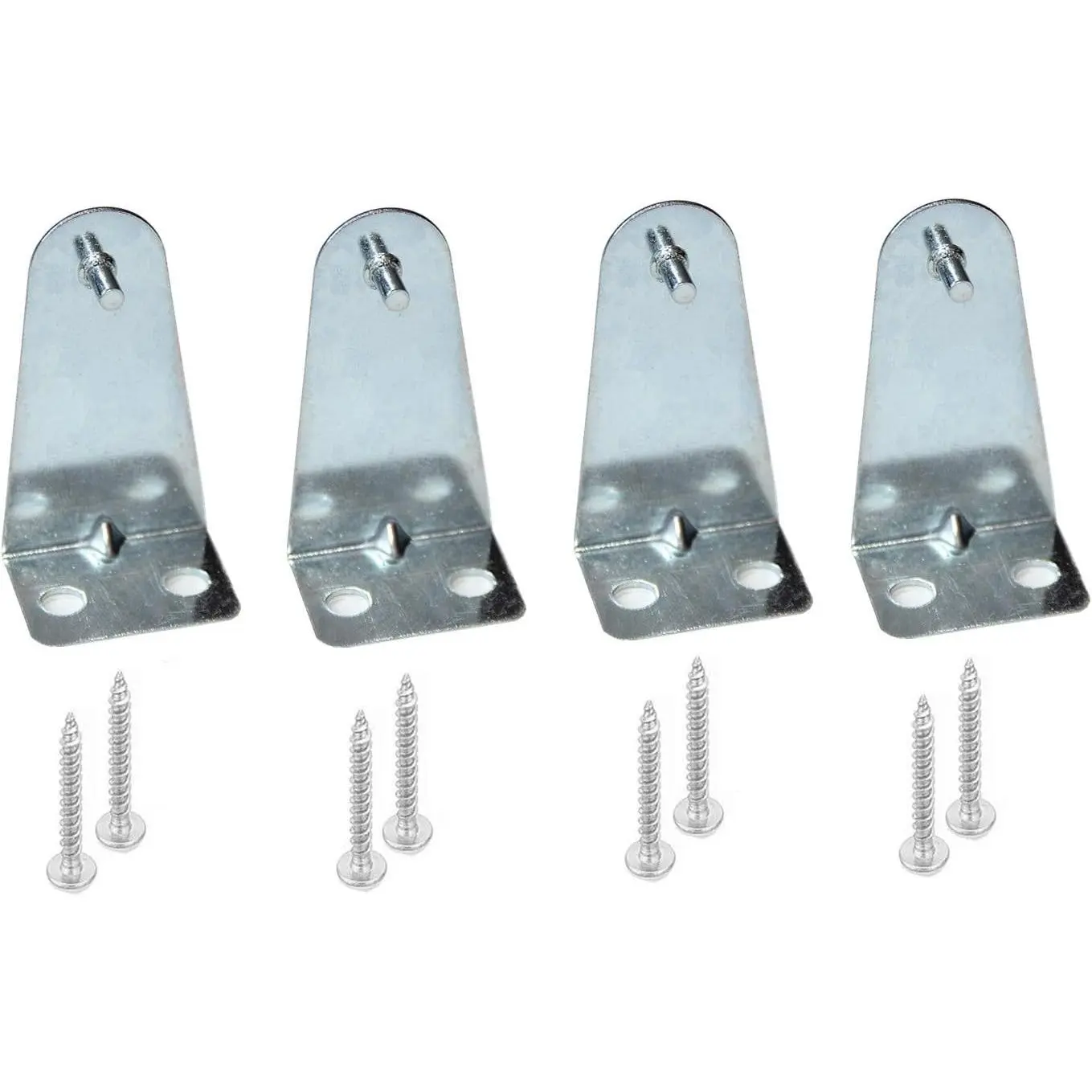 Hold Down Brackets 4 count Metal Blind Brackets Bottom Rail Holder Replacements for Horizontal Blinds and Window Shades