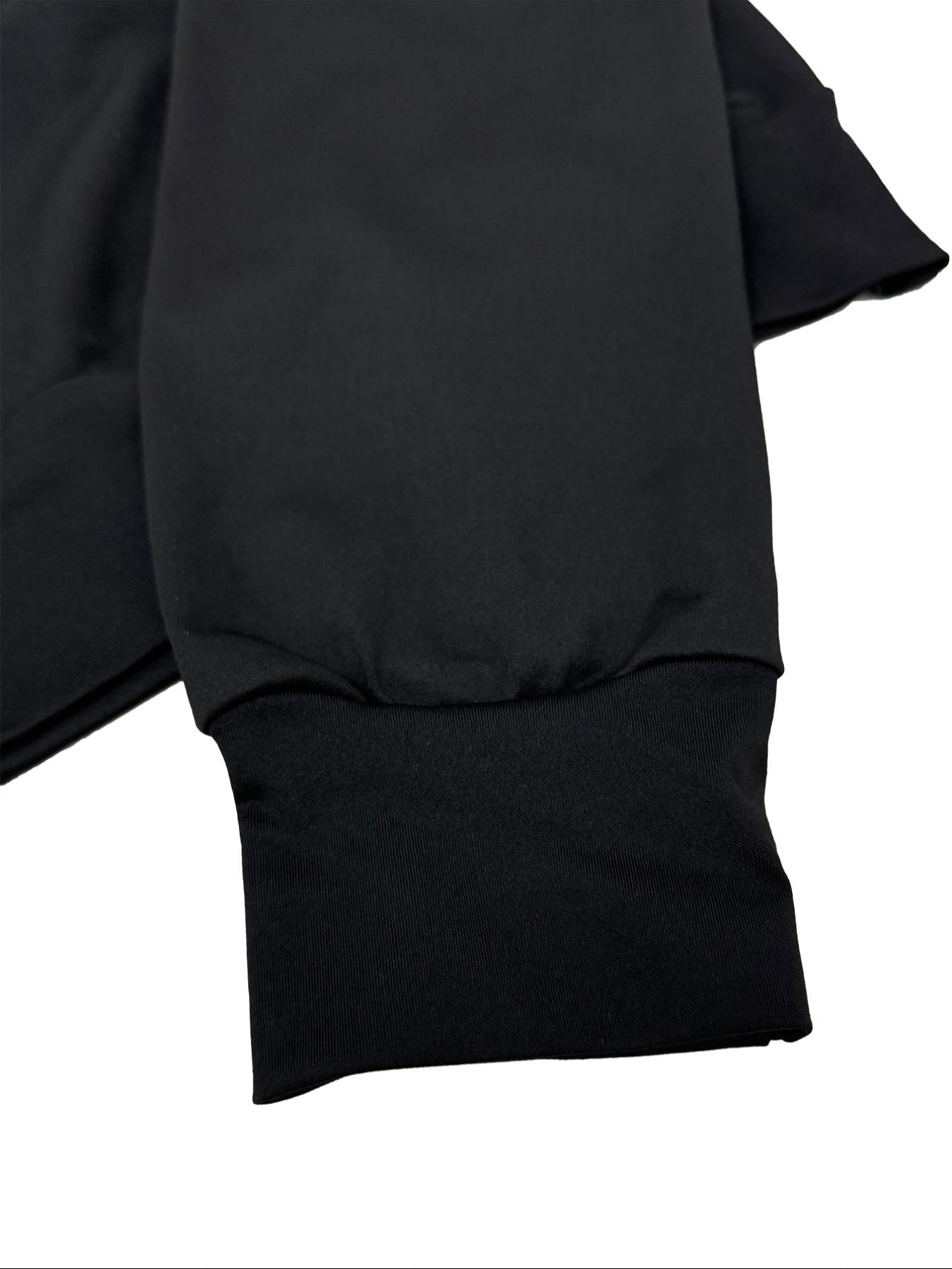 Pure Color Half-Zip Shoulder Pad Sporty Top Long Pants Set, Casual Loose-Fitting Short Upper Long Lower, Perfect for Spring Summer